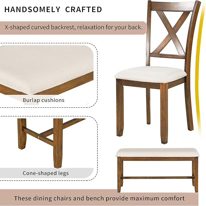 Ball & Cast 6 Piece Dining Table Set - Image 4