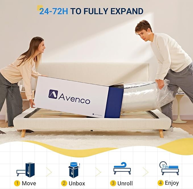 Avenco Twin Size Mattress 8 Inch, Memory Foam Twin Mattress in a Box - Image 6