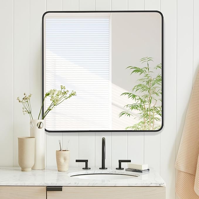 30x30 Inch Rectangle Bathroom Mirror - Image 6