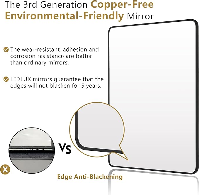 24"x36" Bathroom Wall Mirror - Image 2