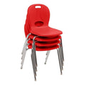 Learniture LNT-116-CSW-RD Learniture Structure Series Stackable School Chairs by Learniture