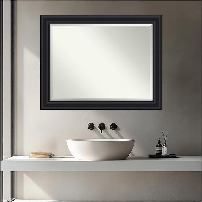 Amanti Art Black Bathroom Mirror - Image 5