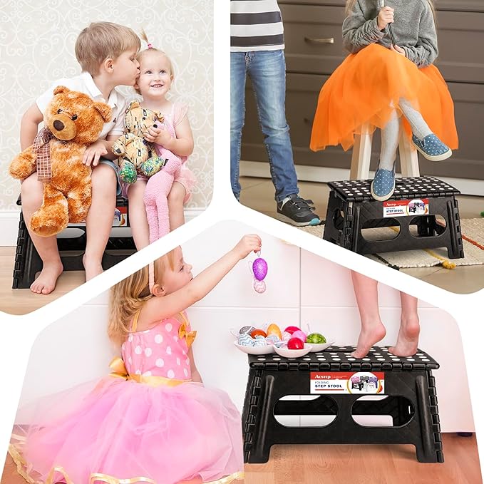 ACSTEP Foldable Step Stool for Kids and Adults, 15-Inch Extra Wide 9-Inch - Image 7