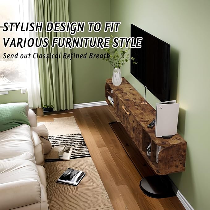 Floating TV Unit, Floating Shelves - Image 6
