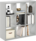 Furinno Cubicle Open Back Decorative Cube Storage Organizer, Light Grey by Furinno-FitsYourSpaceFitsYourBudget