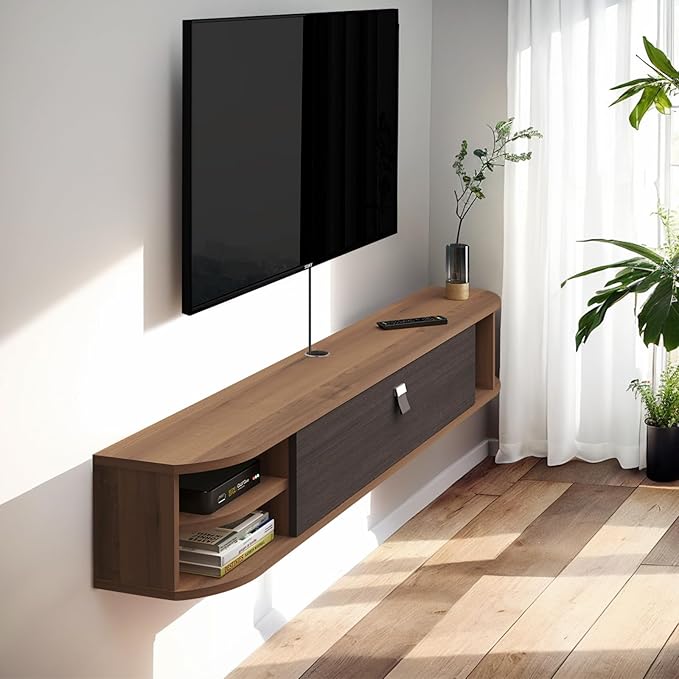 Pmnianhua Modern Floating TV Stand by Pmnianhua