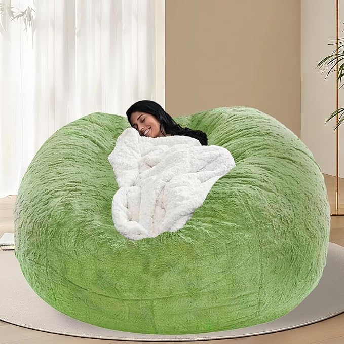 BCU 6FT Bean Bag Chair for Adults and Kids Without Filler Giant Stuffed Animal by BCU