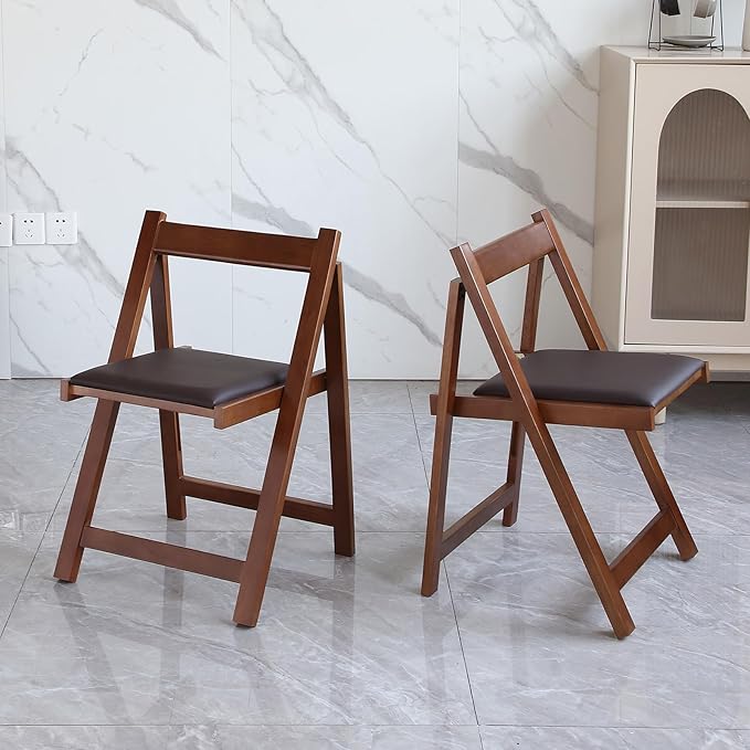 Walnut Drop Leaf Folding Dining Table - Image 6