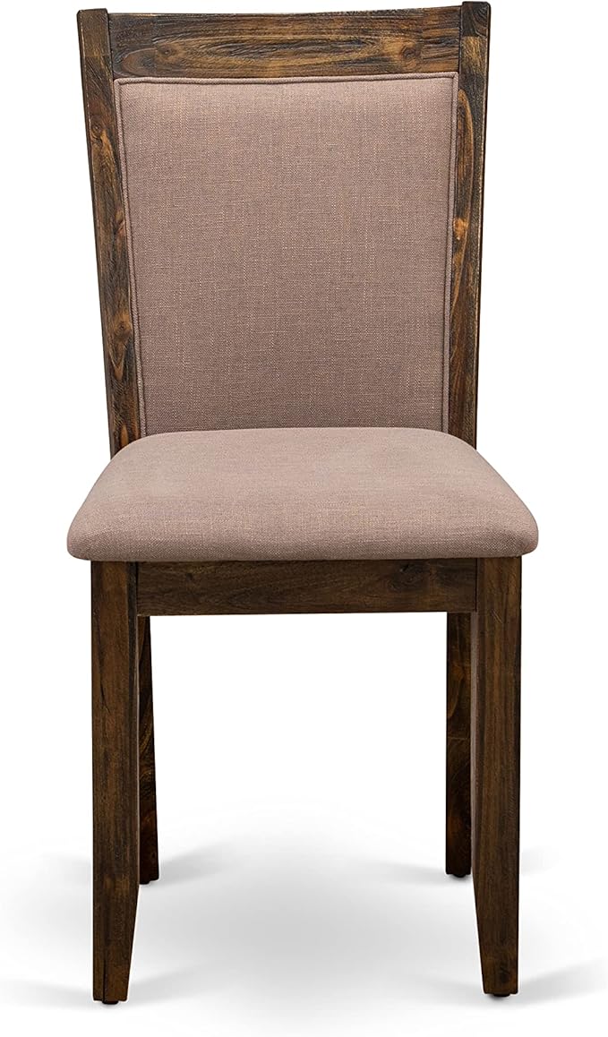 East West Furniture I3MZ5-748 5 Piece Dining Room Table Set Includes a Round - Image 8