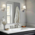 ANDY STAR Chrome Mirror for Bathroom, 30x36 Metal Frame Wall Mirror by ANDYSTAR