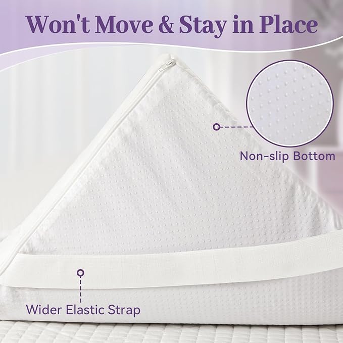 SINWEEK 3 Inch Gel Memory Foam Mattress Topper Twin XL Size - Image 6