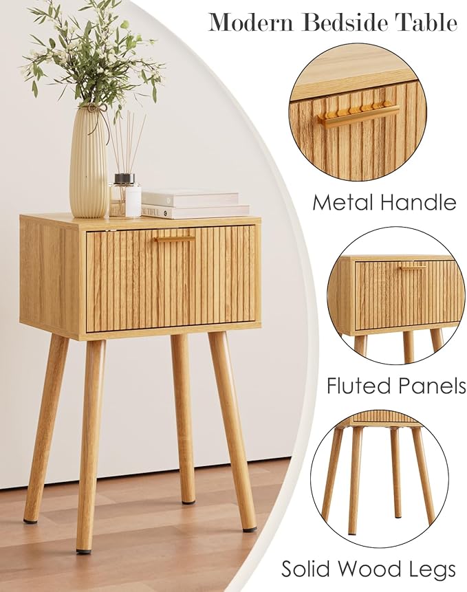 Night Stand, Oak Nightstand - Image 6