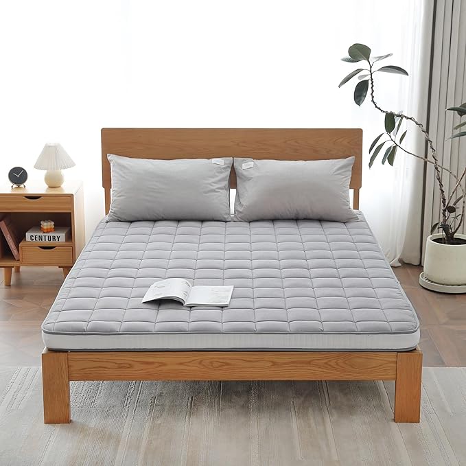 Welnow Japanese Futon Floor Mattress, Queen Size Thick Tatami Mat Portable & by LifeGetsBetterWithWelnow