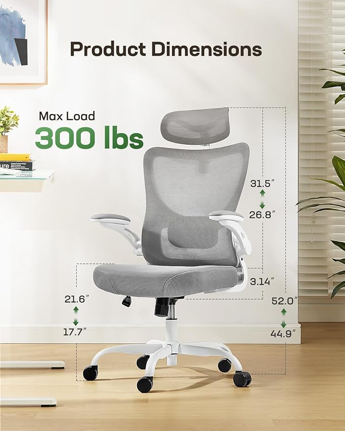 Marsail Ergonomic Office Chair: Office Computer Desk Chair - Image 2