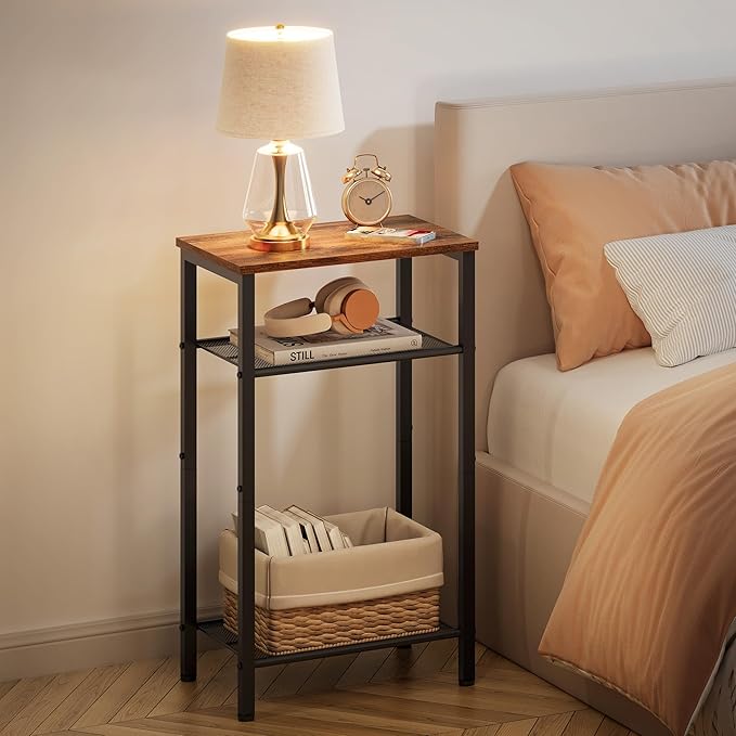 Hoctieon 3 Tier End Table, Telephone Table, Narrow Side Table - Image 2