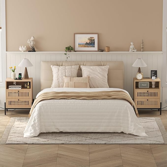 Vabches End Table Industrial Style Nightstand - Image 2