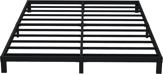 EMODA 6 Inch Full Size Bed Frame Heavy Duty Metal Platform No Box Spring Needed by EMODA