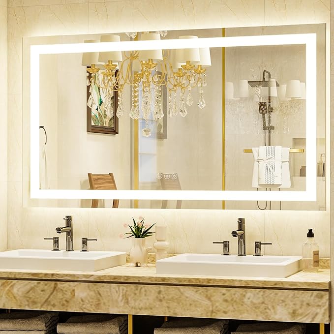 55'' x 30'' LED Bathroom Mirror by XRAMFY
