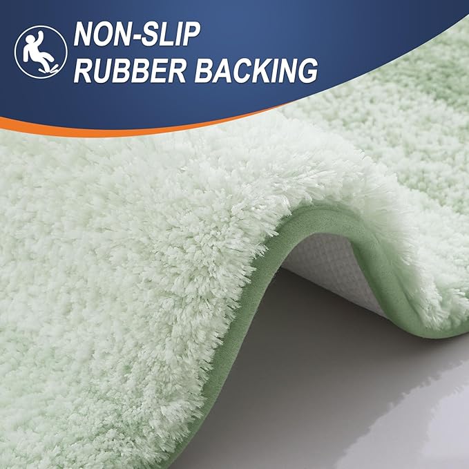 OLANLY Bathroom Runner Rugs 70x24, Extra Soft Absorbent Microfiber Bath Rugs - Image 4