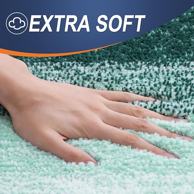 OLANLY Bathroom Runner Rugs 59x20, Extra Soft Absorbent Microfiber Bath Rugs - Image 2