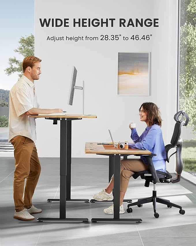 ErGear Height Adjustable Electric Standing Desk, 55 x 28 Inches Sit Stand up - Image 4