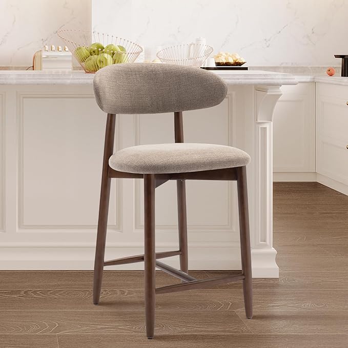 COLAMY Counter Height Bar Stools Set of 2, Kitchen Bar Stools - Image 8