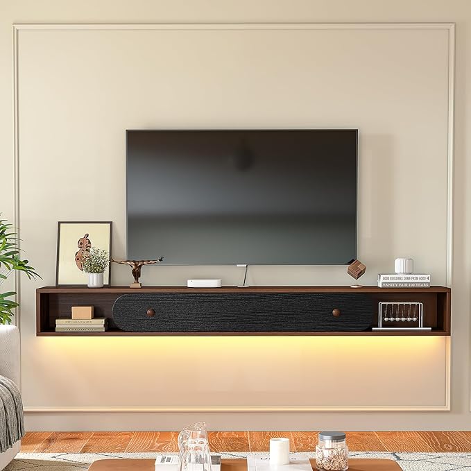 Floating TV Stand Wall Mounted 55'', Modern Media Console - Image 4