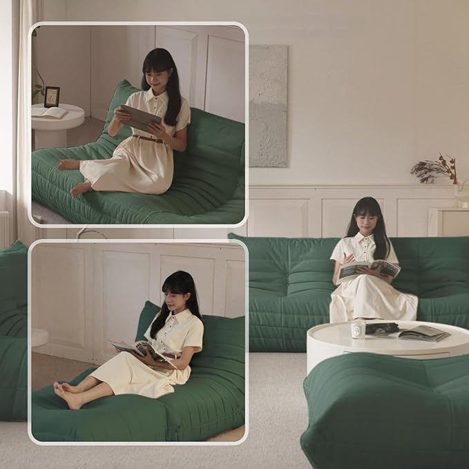 Luxury Ottomans, Modern Square Foot Rest - Image 4