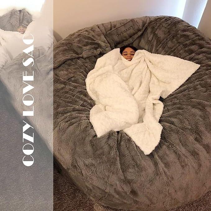 BCU Oversized Bean Bag Cover Comfy Beanbag Chair - Image 7