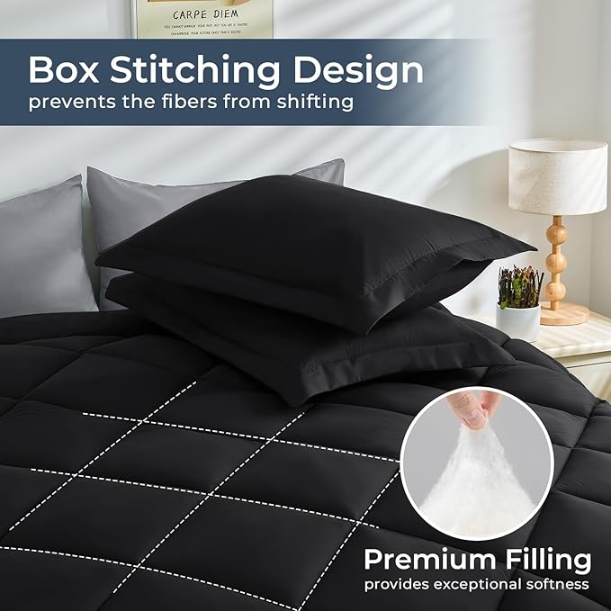HEVUMYI 120x98 Oversized King Comforter Set - Image 4