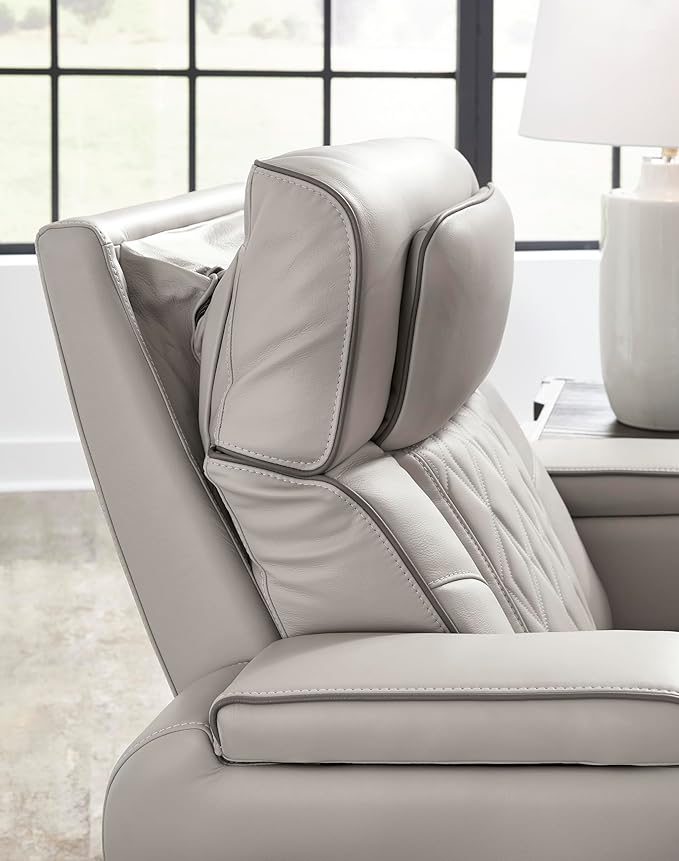 Signature Design by Ashley Boyington Contemporary Leather Match Power Reclining - Image 18