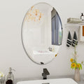 Oval Bathroom Mirror, 24X36 inch Oval Frameless Mirror, Frameless Mirrors by WALLMOUNTEDMIRRORS