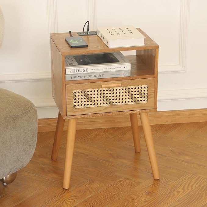 MaxSmeo Mid Century Modern Nightstand - Image 2