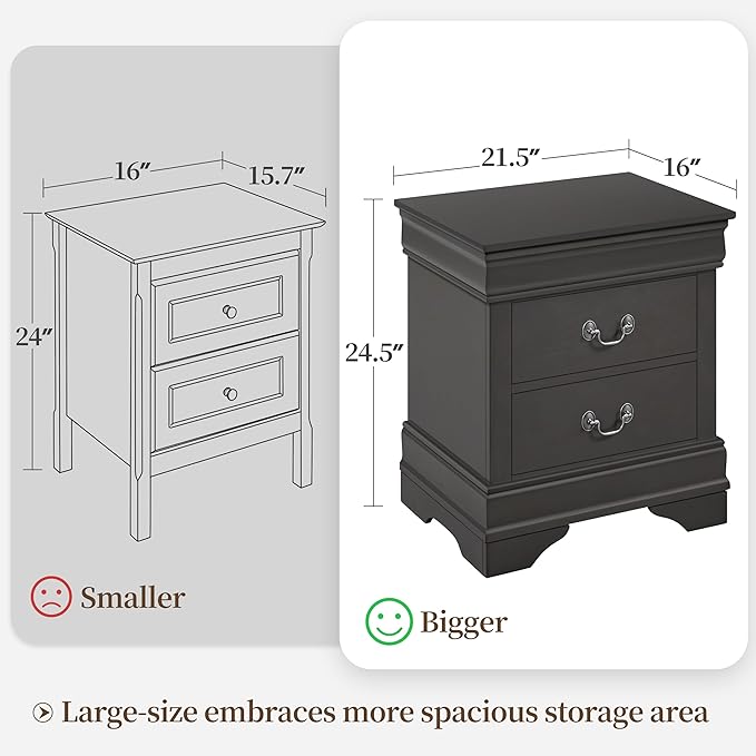 Yaheetech Fully-Assembled Nightstand - Image 3