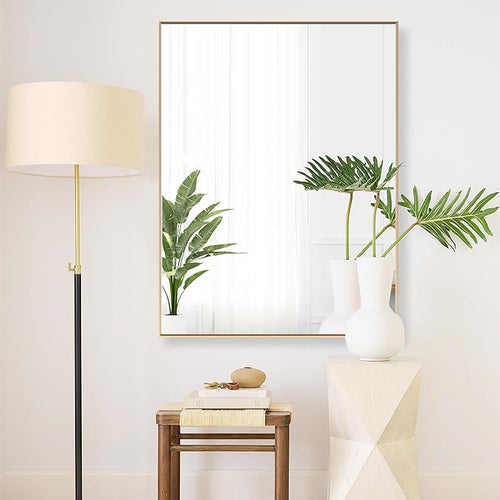 27x36 Inch Orange Gold Bathroom Mirror - Image 2
