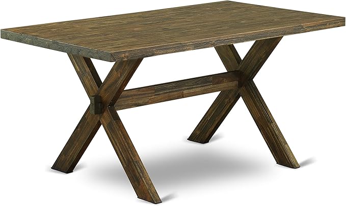 East West Furniture X777FO749-9 9 Piece Dining Table Set Includes a Rectangle - Image 3