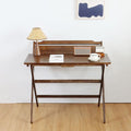 Solid Wood Folding Desk, Foldable Computer Desk by AutoHenair