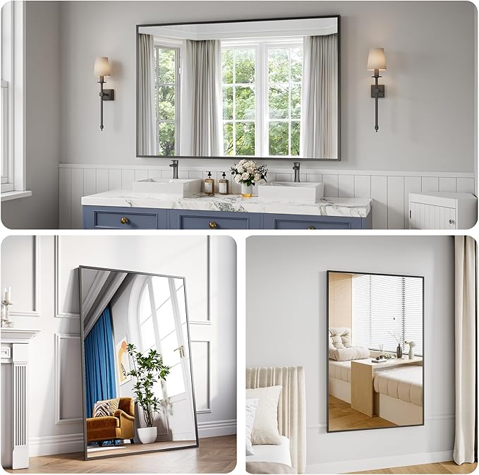 Koonmi Bathroom Mirror 36x55 Bathroom Wall-Mounted Mirrors, Modern Vanity Mirror - Image 3