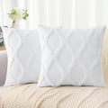 decorUhome Throw Pillow Covers 22x22 Inch Set of 2, Soft Plush Faux Fur Wool by decorUhome