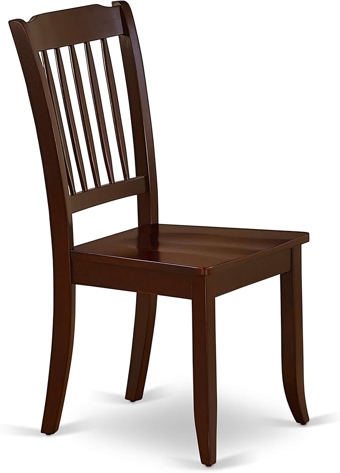 East West Furniture HBDA5-MAH-W 5 Piece Dining Set Includes a Round Dining Table - Image 7
