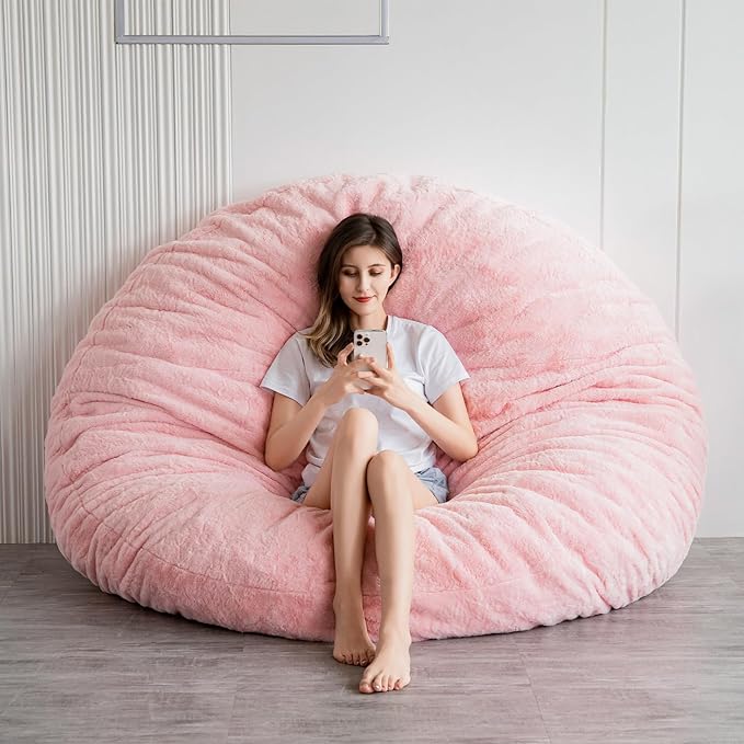 BYBYME 3 in 1 Bean Bag Chair, Convertible Chair Folds from Bean Bag to Lounger by BYBYME
