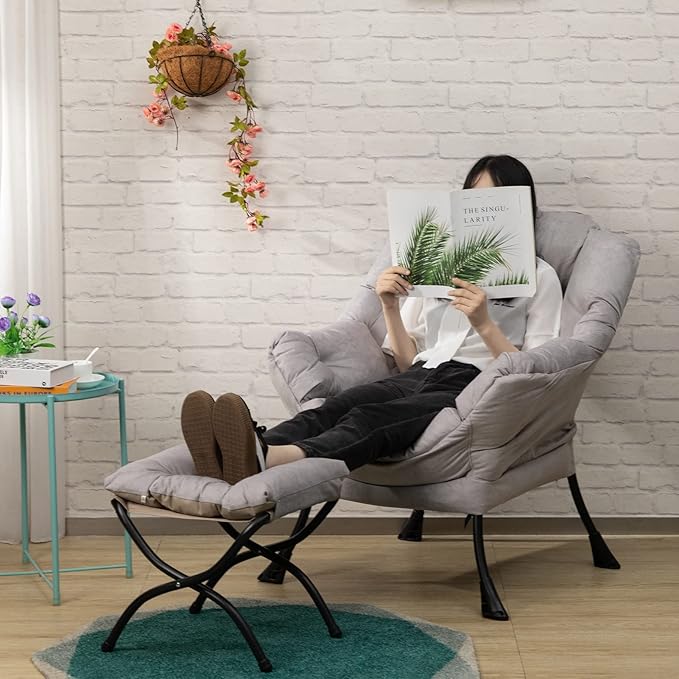 HollyHOME Fabric Lazy Chair - Image 4