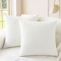 CaliTime Throw Pillow Covers Decorative 26 X 26 Inches Pack of 2 Cozy Chenille by CaliTime
