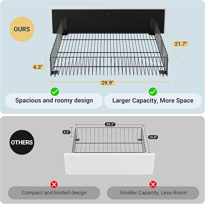 Allewie Modern Full Size Platform Bed Frame - Image 7