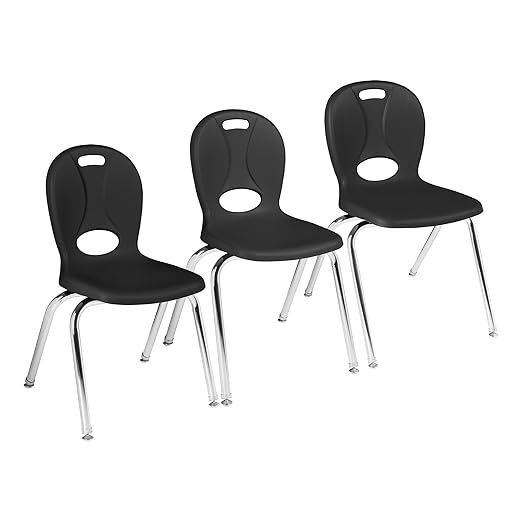 Learniture LNT-116-CSW-BK Learniture Structure Series Stackable School Chairs - Image 4