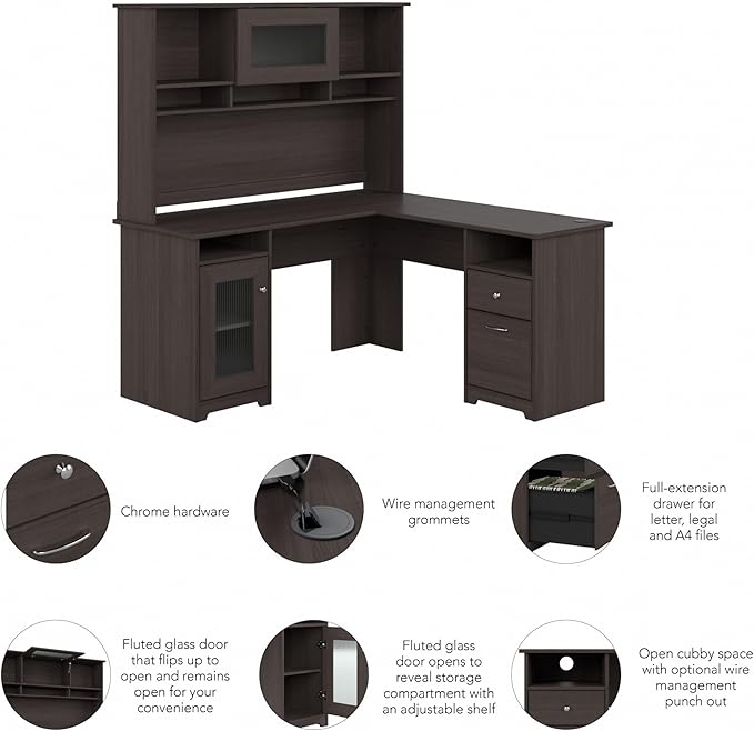 Bush Furniture Cabot L Shaped Desk - Image 8