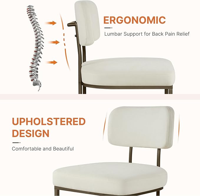 Dining Chairs Set of 6, Upholstered Modern Kitchen Chairs - Image 3