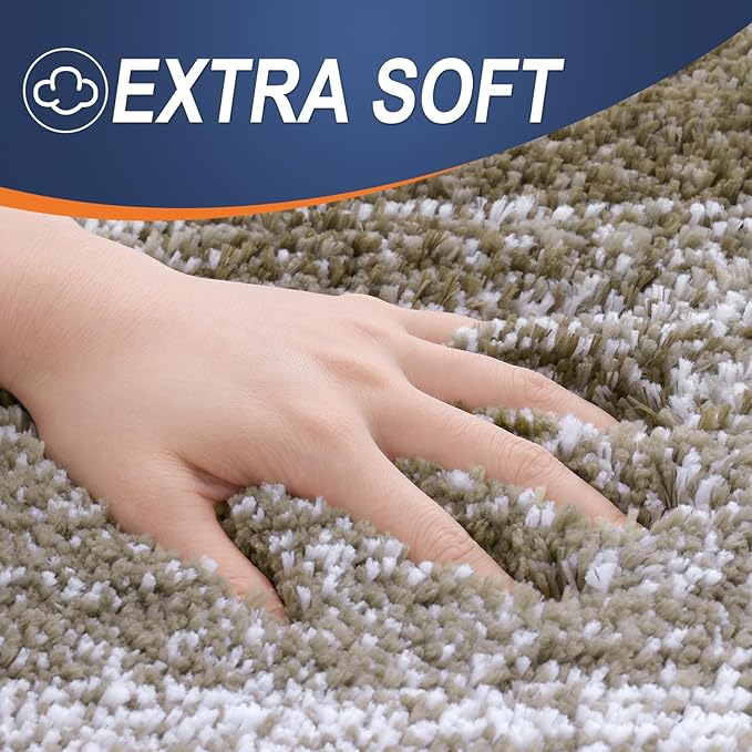 OLANLY Bathroom Runner Rugs 59x20, Extra Soft Absorbent Microfiber Bath Rugs - Image 2