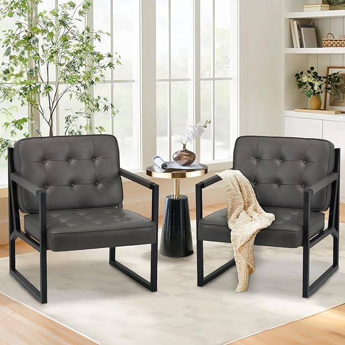 COLAMY Modern Accent Chair, Accent Arm Chair - Image 5
