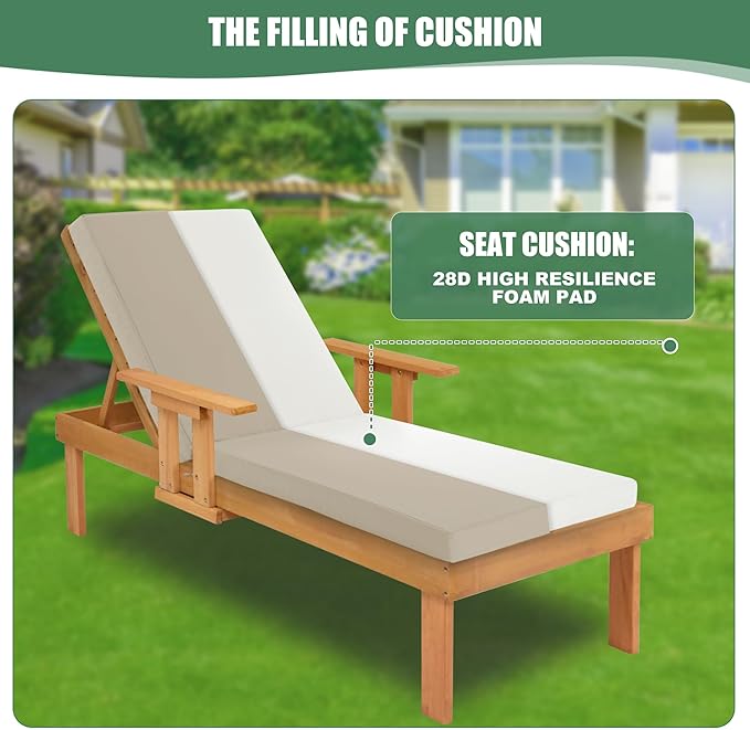 Chaise Lounge Cushions Outdoor - Image 4